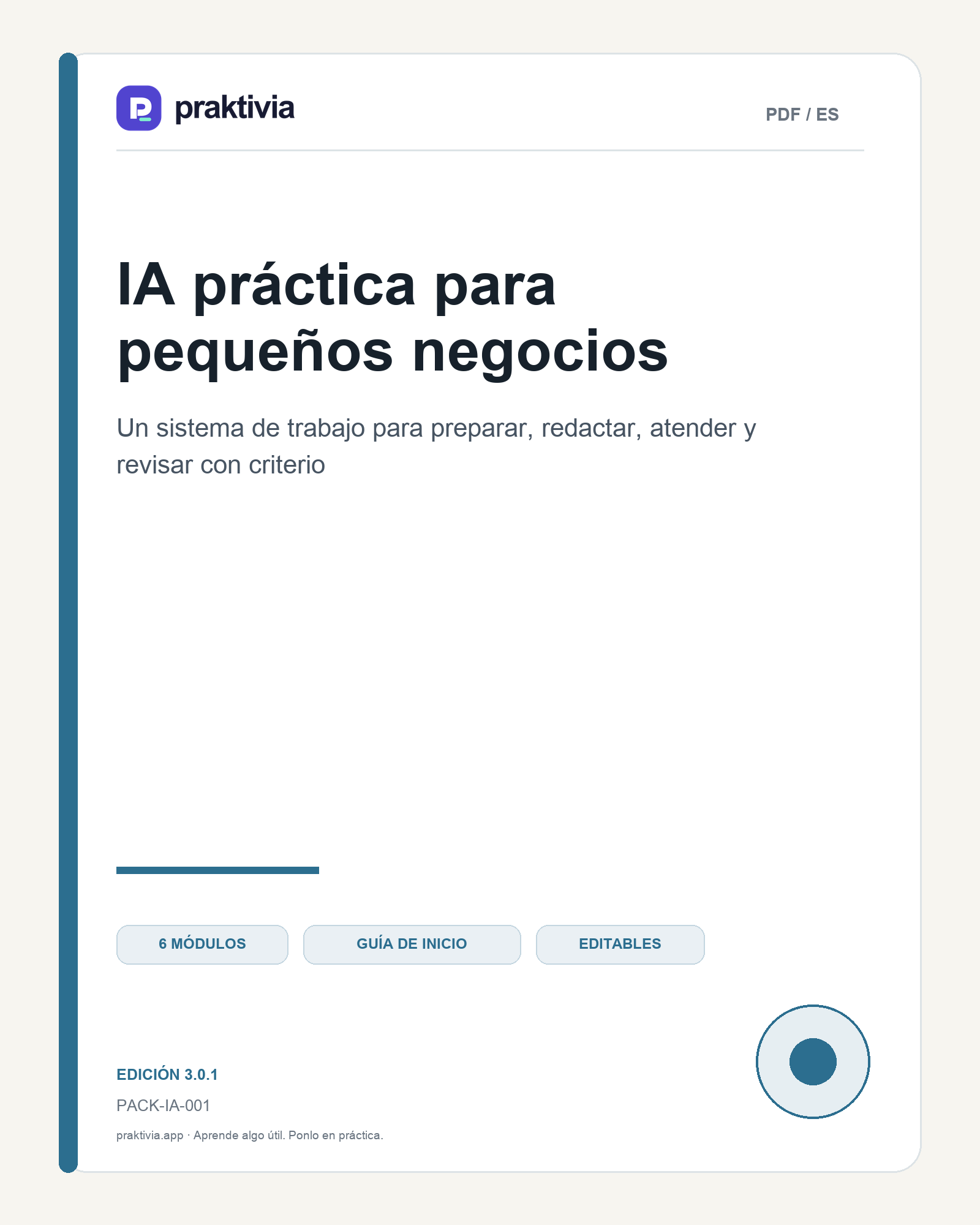 Material incluido en IA práctica para hostelería
